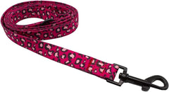 Paw Highness Dog Walking Harness, Collar, Leash & Poo Bag Holder Set in Pretty In Pink Large