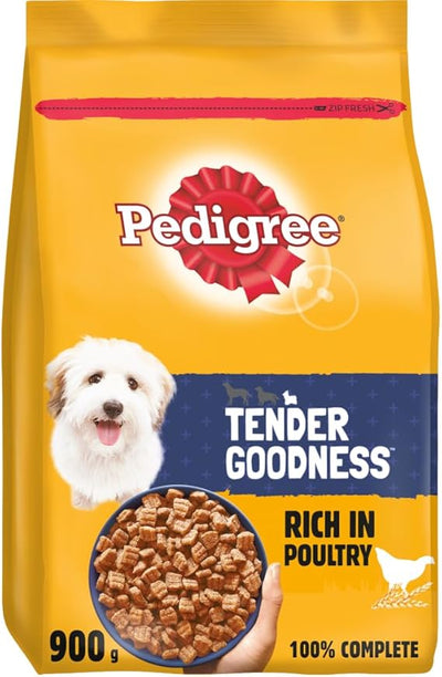 Pedigree Tender Goodness Dry Adult Small Dog Chicken, 900g