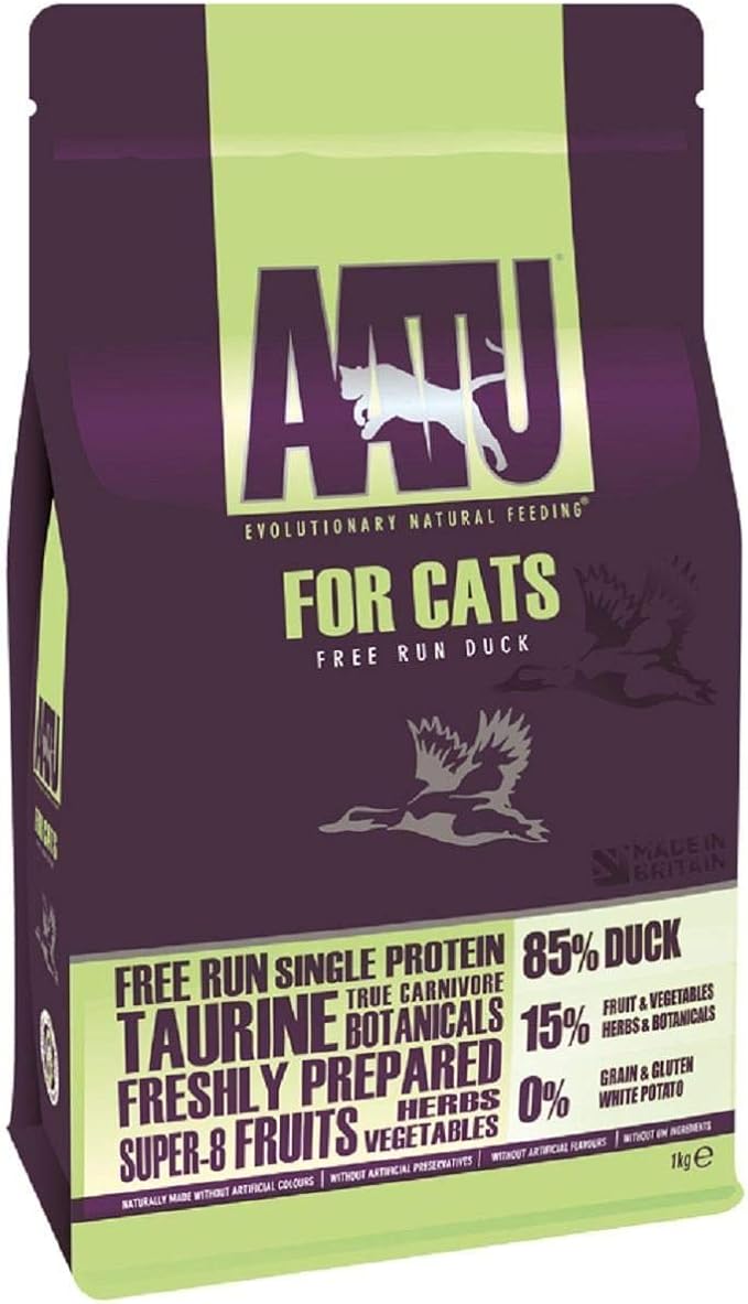 AATU 85/15 Duck Adult Cat Dry Food  1kg