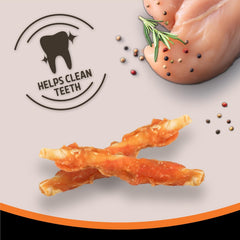 Rosewood Small Chicken Chewy Sticks for Dogs – Real Meat Treats, Grain-Free, High Protein, Supports Dental Hygiene, No Added Sugar, Low Fat (320g Value Pack)