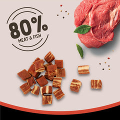 Rosewood Steak Bites for Dogs - Made with Beef and Pollock, Grain Free Chews, High Protein, Bite-Sized Dog Treats, By Pets Unlimited (100g)