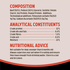 Rosewood Steak Bites for Dogs - Made with Beef and Pollock, Grain Free Chews, High Protein, Bite-Sized Dog Treats, By Pets Unlimited (100g)