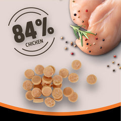 Rosewood Chicken Coins for Dogs - Made with Real Meat, Rawhide Free Chews, Grain Free, High Protein, Small Dog Treats, Great for Training (320g Value Pack)