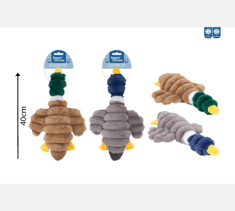 Honking Plush Duck Dog Toys 2 Colours