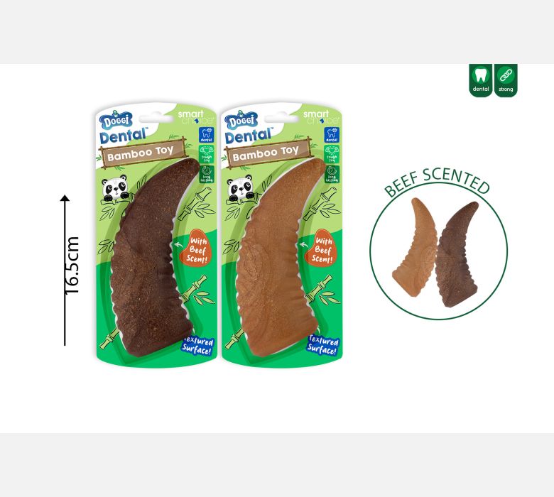 Dental Bamboo Scented Horn Strong Dog Toys