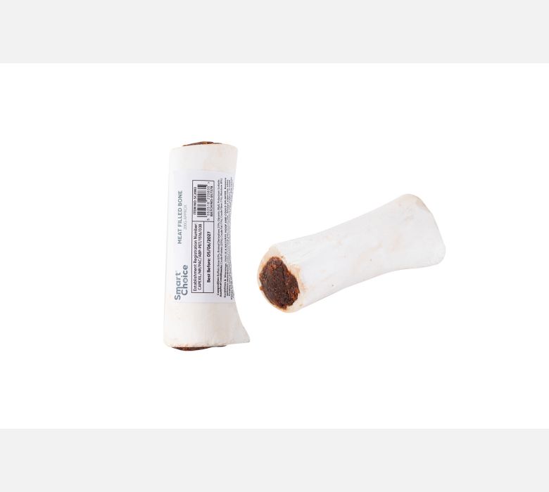 Smart Choice Natural Meaty Filled Bleached Buffalo Bone Dog Treat