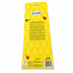 Back of Dreamies Selection Christmas Cat Stocking packaging on a white background