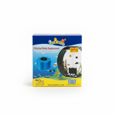Fish R Fun filtration media replacement for Deco O XL aquarium, packaged