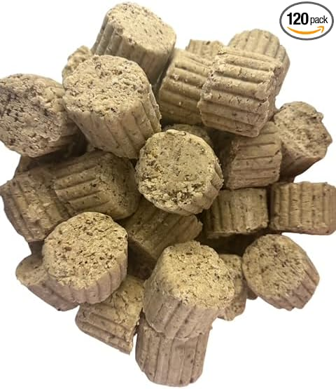 Pile of wild bird suet lumps from a 120-pack