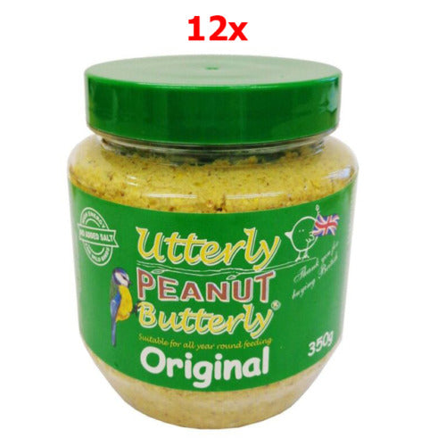 12 X Utterly Peanut Butterly Peanut Butter For Wild Birds 350g